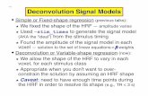 –1– Deconvolution Signal Models