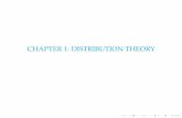 CHAPTER 1: DISTRIBUTION THEORY