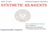M.Sc. 3rd sem Advanced Organic Chemistry Synthetic reagents