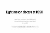 Light meson decays at BESIII