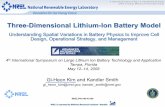 Three-Dimensional Lithium-Ion Battery Model (Presentation)