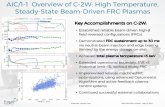 AIC/1-1 Overview of C-2W: High Temperature, Steady-State ...