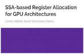 SSA-based Allocation for GPU Architectures