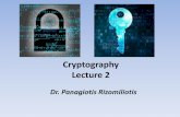 Cryptography Lecture 2