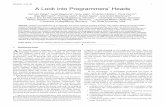 REVISION 1 FOR TSE 1 A Look into Programmers’ Heads