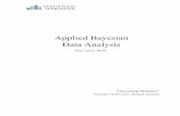 Applied Bayesian Data Analysis - Statistical Horizons