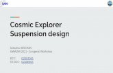 Suspension design Cosmic Explorer