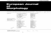 European Journal of Morphology - LMU
