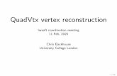 QuadVtx vertex reconstruction