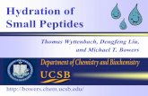 Hydration of Small Peptides - UC Santa Barbara