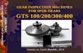 flank GEAR INSPECTION MACHINES FOR SPUR GEARS GTS 100…