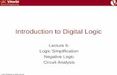 Introduction to Digital Logic - USC Viterbi