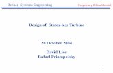 Design of Stator-less Turbine 28 October 2004 David Lior ...