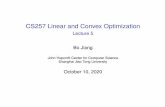 CS257 Linear and Convex Optimization - Lecture 5