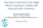 Two-loop corrections to the Higgs trilinear coupling in ...