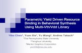 Parametric Yield Driven Resource Binding in Behavioral