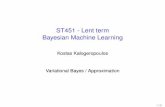 ST451 - Lent term Bayesian Machine Learning