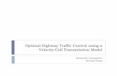 Optimal Highway Traffic Control using a Velocity-Cell ...