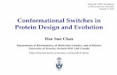 Conformational Switches in Protein Design and Evolution