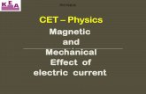 Magnetic and Mechanical Effect of electric current
