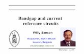 Bandgap and current reference circuits