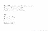 The Calculus of Computation: Decision Procedures with by