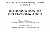 INTRODUCTION TO DELTA-SIGMA ADCS