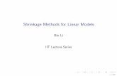 Shrinkage Methods for Linear Models