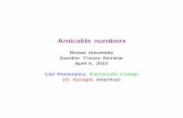Amicable numbers - Dartmouth College