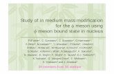 Study of in medium mass modification for the φ meson using