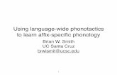 Using language-wide phonotactics to learn afﬁx-speciﬁc ...