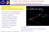 CLEO-c & CESR-c: A New Frontier in Weak and Strong ...