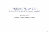 Lecture 15: Examples of hypothesis tests (v3) Ramesh ...