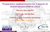Preparatory measurements for a search of charm baryon EDM ...