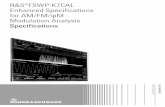 R&S®FSWP-K7CAL Enhanced Specifications for AM/FM/φM ...