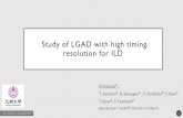 Study of LGAD with high timing resolution for ILD