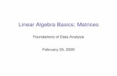 Linear Algebra Basics: Matrices - GitHub Pages