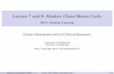 Lecture 7 and 8: Markov Chain Monte Carlo