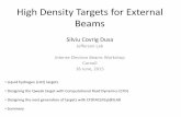 High Density Targets for External Beams