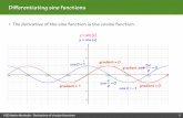Diﬀerentiating sine functions