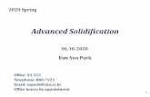 Advanced Solidification - Seoul National University