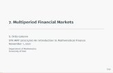 7. Multiperiod Financial Markets