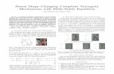 Planar Shape Changing Compliant Tensegrity Mechanisms with