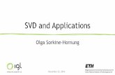 SVD and Applications - Olga Sorkine-Hornung