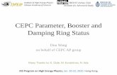 CEPC booster and damping ring status