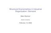 Structural Econometrics in Industrial Organization: Demand