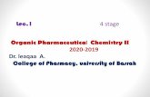 Organic Pharmaceutical Chemistry II 2020-2019 Dr. leaqaa A.
