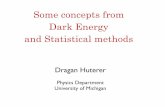 Some concepts from Dark Energy and Statistical methods