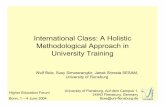 International Class: A Holistic Methodological Approach in
