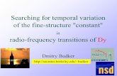 Searching for temporal variation of the fine-structure "constant"
